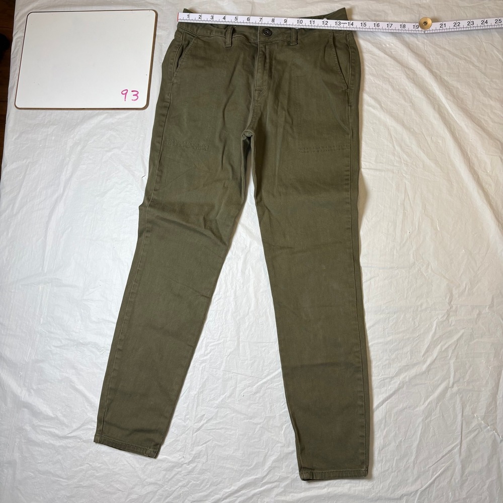 DL1961 Women Olive Green Slouchy Skinny Pants Size 24 (Typical Size 00) - Picture 2 of 12